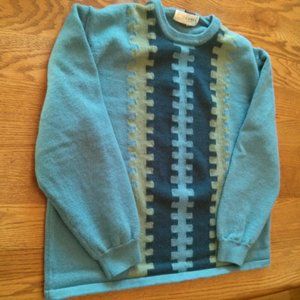 Vintage 100% Pure Wool Woolmark Intarsia Sweater